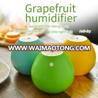 Humidifier, 400ML Humidifier Silent Mini Grapefruit-Shaped Fruit Humidifier