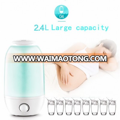 Transparent large capacity cool mist ultrasonic aroma mist humidifier ABS PS