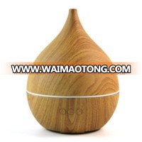 Wood Grain Aromatherapy Essential Oil Diffuser In Humidifier With Led Lamp